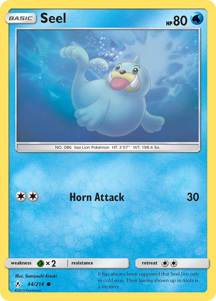 Seel (44/214) [Sun & Moon: Unbroken Bonds] | Pegasus Games WI