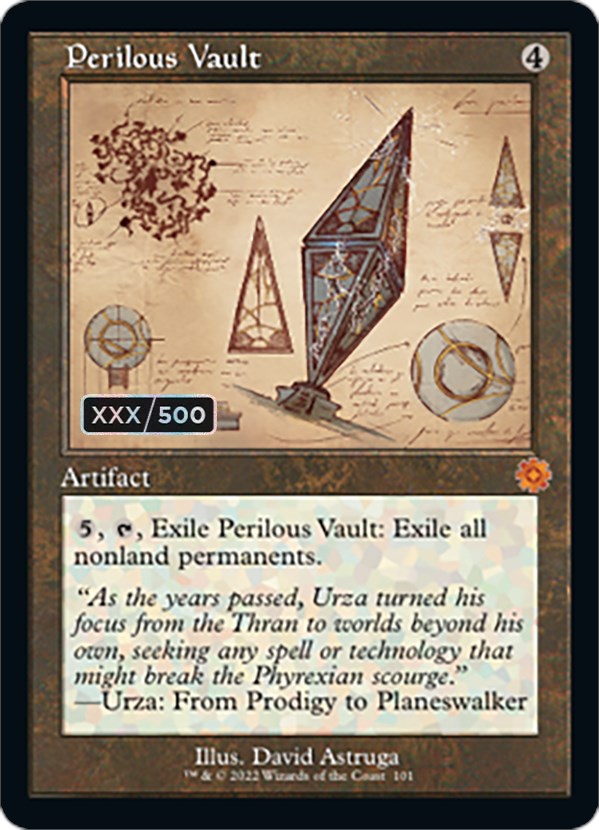Perilous Vault (Retro Schematic) (Serialized) [The Brothers' War Retro Artifacts] | Pegasus Games WI