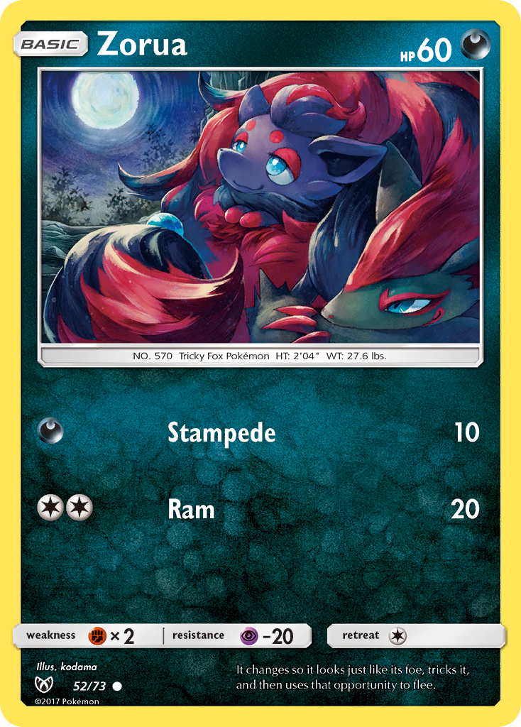 Zorua (52/73) [Sun & Moon: Shining Legends] | Pegasus Games WI