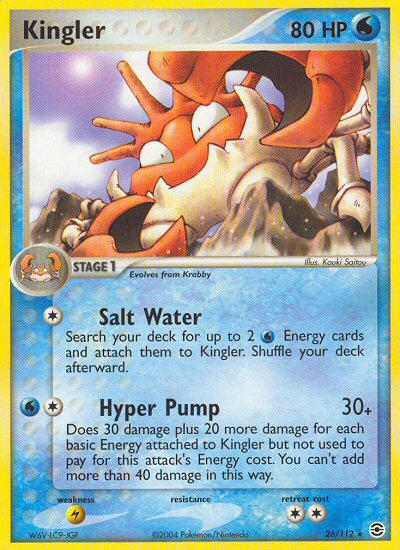 Kingler (26/112) [EX: FireRed & LeafGreen] | Pegasus Games WI