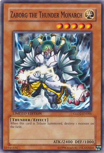 Zaborg the Thunder Monarch [GLD2-EN006] Common | Pegasus Games WI