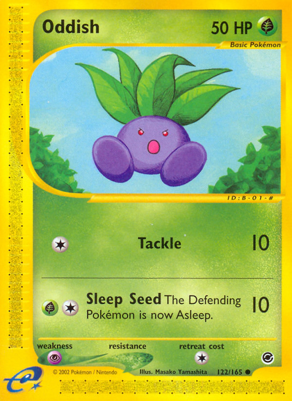 Oddish (122/165) [Expedition: Base Set] | Pegasus Games WI