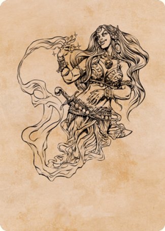 Djinni Windseer (Showcase) Art Card [Dungeons & Dragons: Adventures in the Forgotten Realms Art Series] | Pegasus Games WI