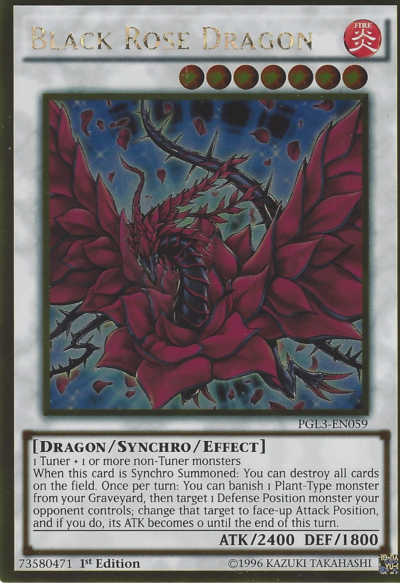 Black Rose Dragon [PGL3-EN059] Gold Rare | Pegasus Games WI