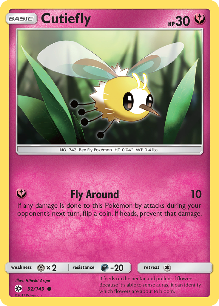 Cutiefly (92/149) [Sun & Moon: Base Set] | Pegasus Games WI