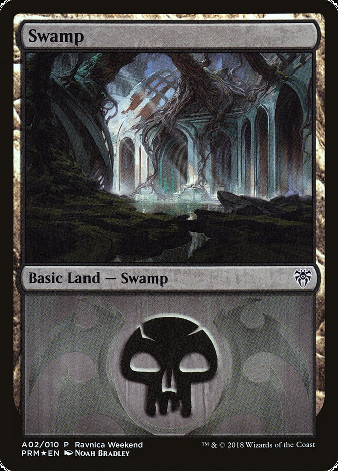 Swamp (A02) [Ravnica Allegiance Ravnica Weekend] | Pegasus Games WI