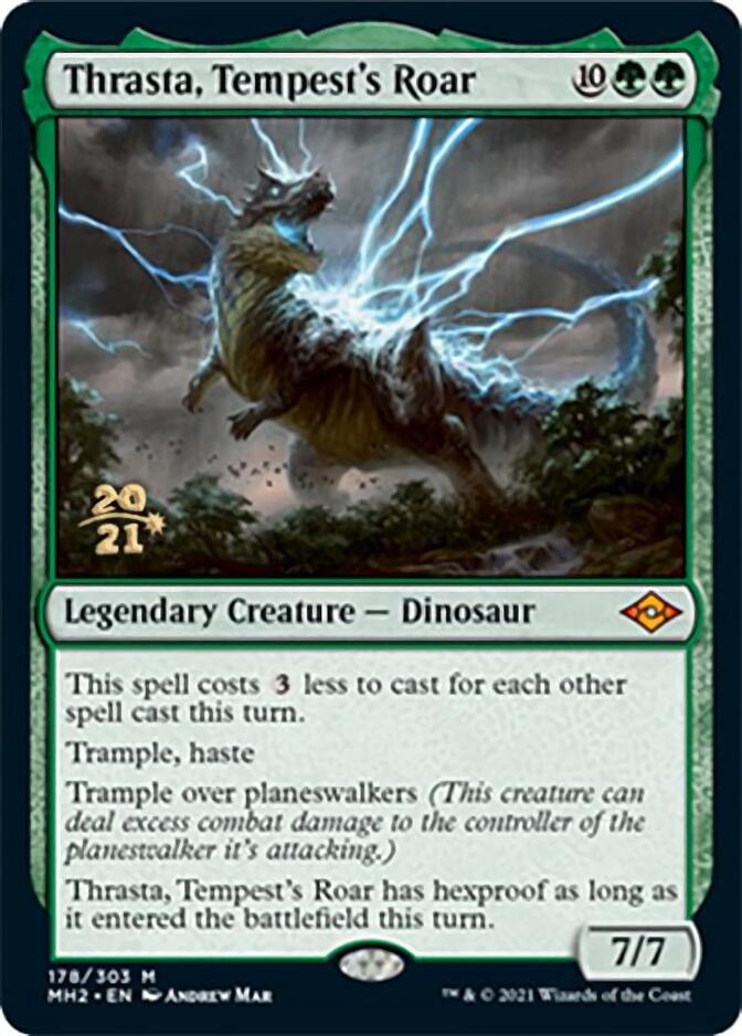Thrasta, Tempest's Roar [Modern Horizons 2 Prerelease Promos] | Pegasus Games WI