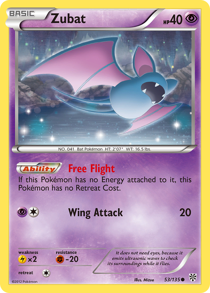 Zubat (53/135) [Black & White: Plasma Storm] | Pegasus Games WI