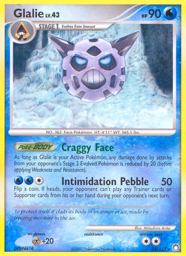 Glalie (25/123) [Diamond & Pearl: Mysterious Treasures] | Pegasus Games WI