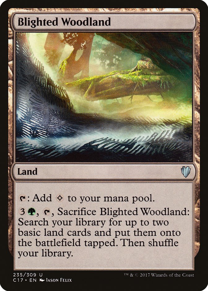 Blighted Woodland [Commander 2017] | Pegasus Games WI