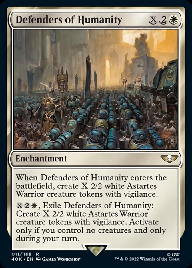 Defenders of Humanity (Surge Foil) [Warhammer 40,000] | Pegasus Games WI