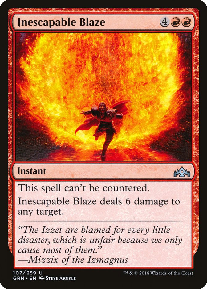 Inescapable Blaze [Guilds of Ravnica] | Pegasus Games WI