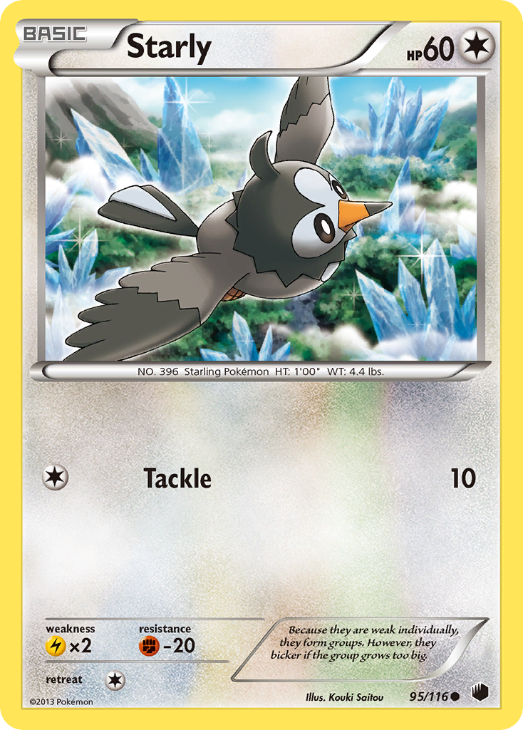 Starly (95/116) [Black & White: Plasma Freeze] | Pegasus Games WI