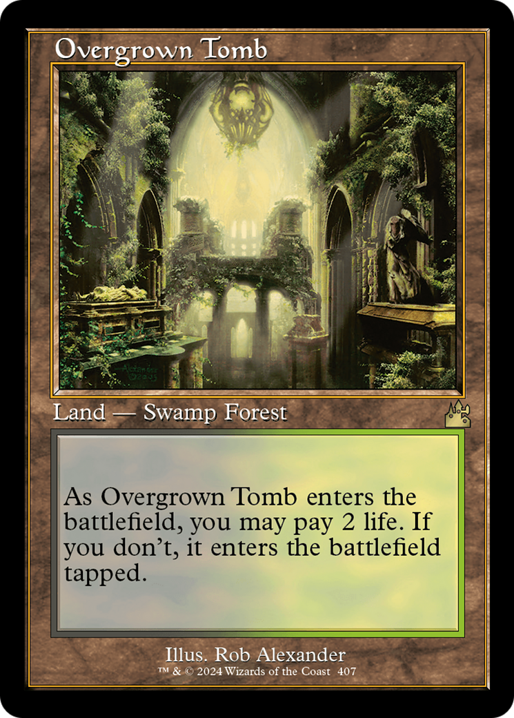 Overgrown Tomb (Retro) [Ravnica Remastered] | Pegasus Games WI