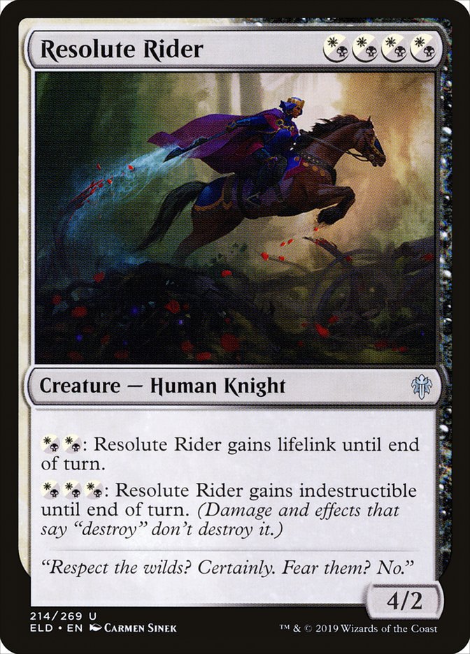 Resolute Rider [Throne of Eldraine] | Pegasus Games WI
