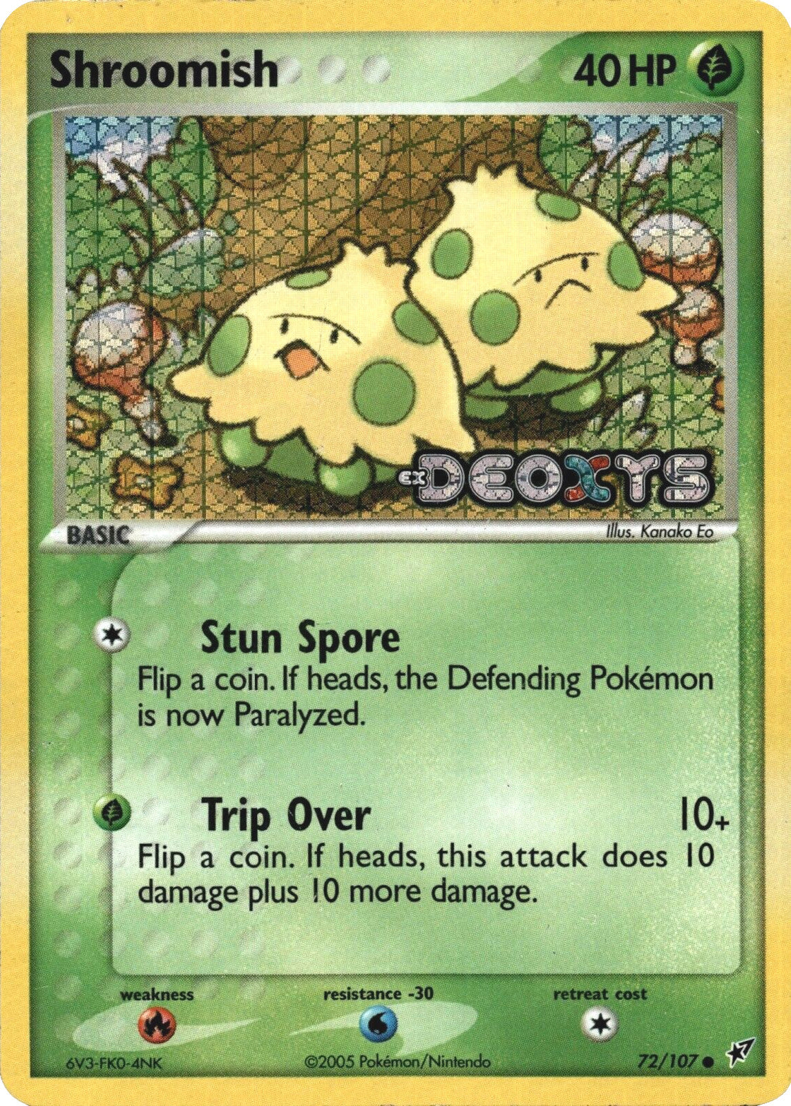 Shroomish (72/107) (Stamped) [EX: Deoxys] | Pegasus Games WI