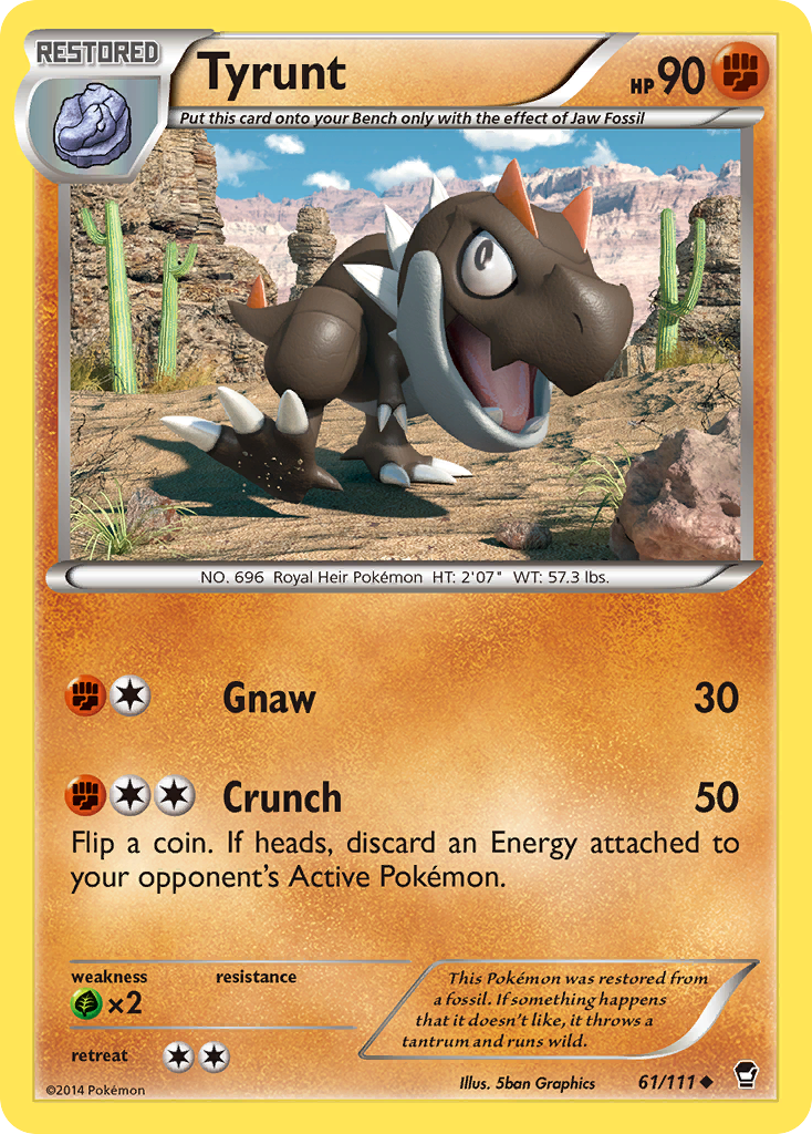 Tyrunt (61/111) [XY: Furious Fists] | Pegasus Games WI