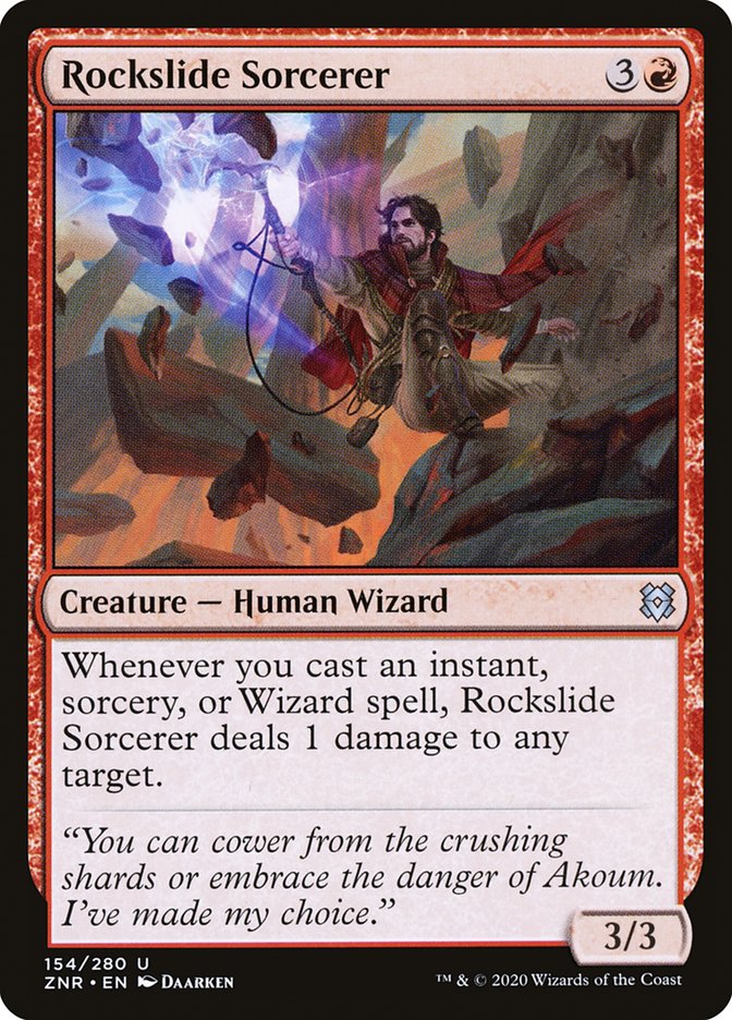 Rockslide Sorcerer [Zendikar Rising] | Pegasus Games WI