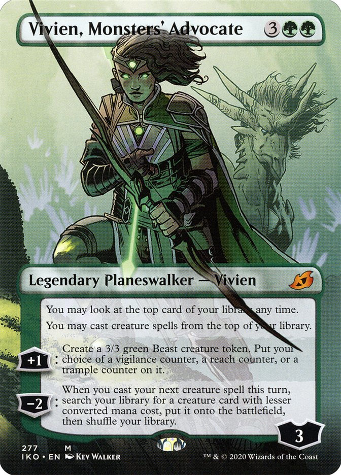 Vivien, Monsters' Advocate (Borderless) [Ikoria: Lair of Behemoths] | Pegasus Games WI