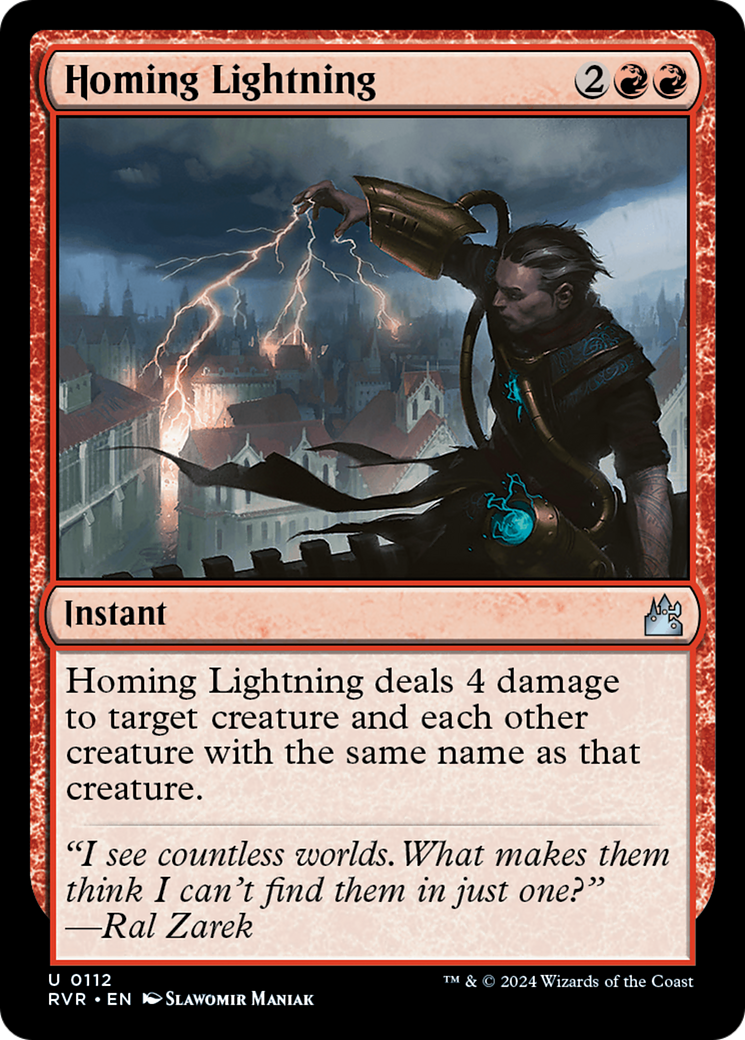 Homing Lightning [Ravnica Remastered] | Pegasus Games WI