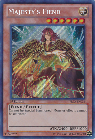 Majesty's Fiend [PRIO-EN034] Secret Rare | Pegasus Games WI