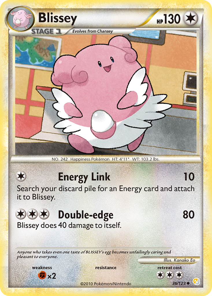 Blissey (36/123) [HeartGold & SoulSilver: Base Set] | Pegasus Games WI