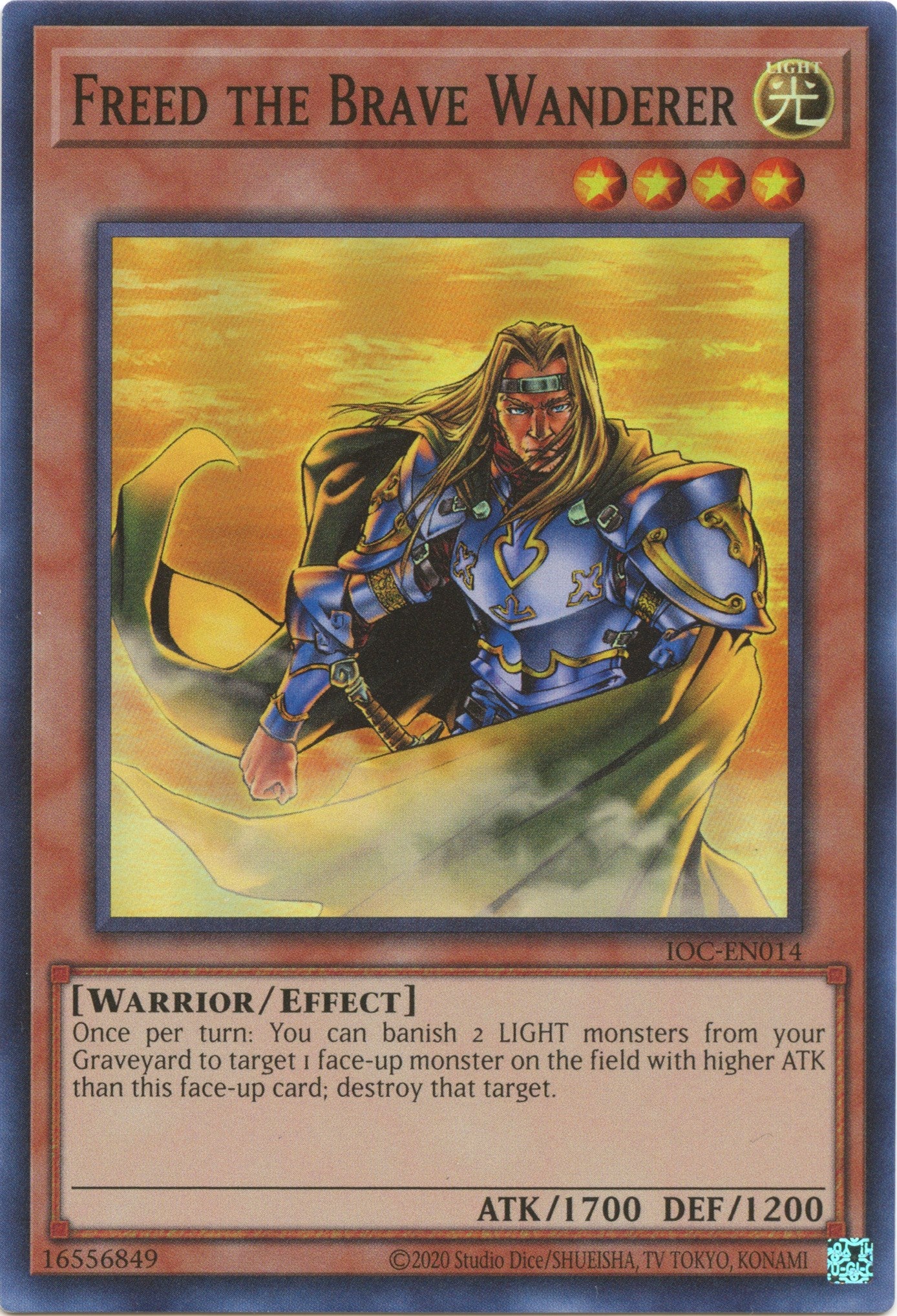 Freed the Brave Wanderer (25th Anniversary) [IOC-EN014] Super Rare | Pegasus Games WI