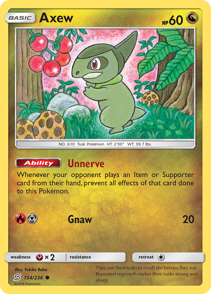 Axew (154/236) [Sun & Moon: Unified Minds] | Pegasus Games WI
