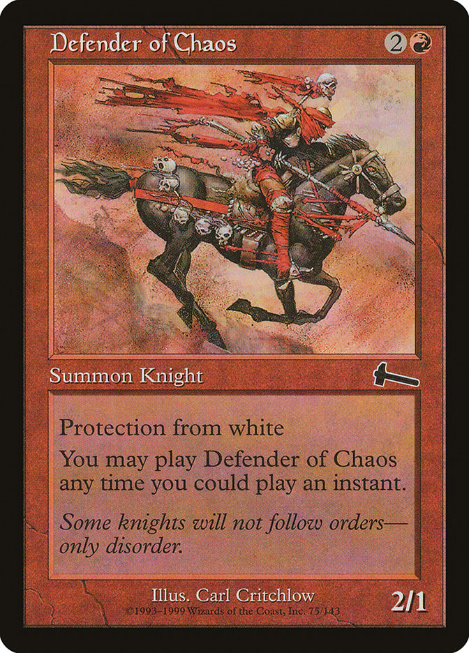 Defender of Chaos [Urza's Legacy] | Pegasus Games WI