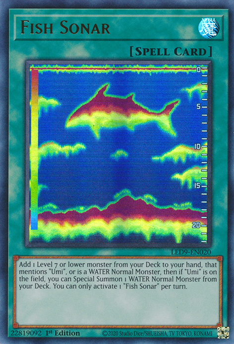 Fish Sonar [LED9-EN020] Ultra Rare | Pegasus Games WI