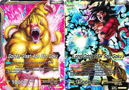 Golden Great Ape Son Goku // Long Odds SS4 Son Goku (Starter Deck - The Crimson Saiyan) (SD5-01) [Colossal Warfare] | Pegasus Games WI