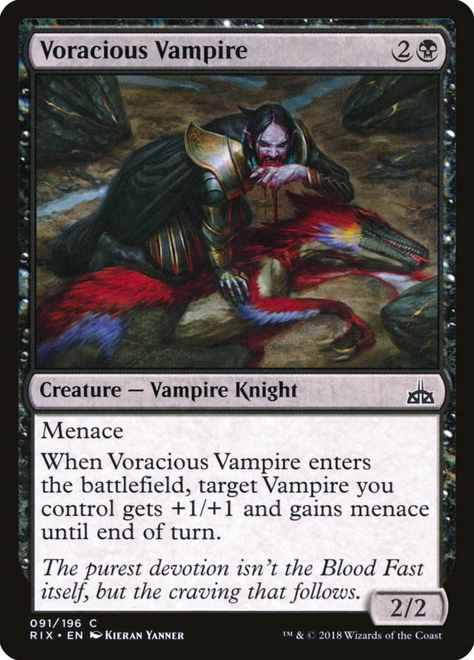 Voracious Vampire [Rivals of Ixalan] | Pegasus Games WI