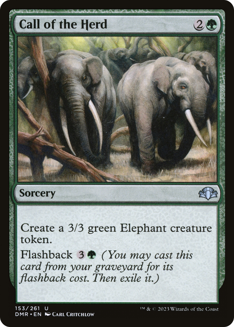 Call of the Herd [Dominaria Remastered] | Pegasus Games WI