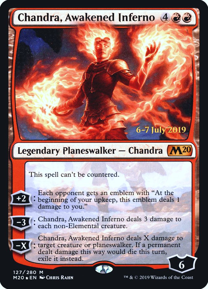 Chandra, Awakened Inferno [Core Set 2020 Prerelease Promos] | Pegasus Games WI