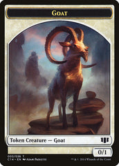 Goblin // Goat Double-Sided Token [Commander 2014 Tokens] | Pegasus Games WI