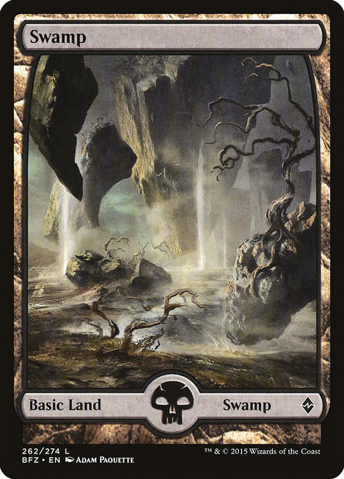 Swamp (262) (Full Art) [Battle for Zendikar] | Pegasus Games WI