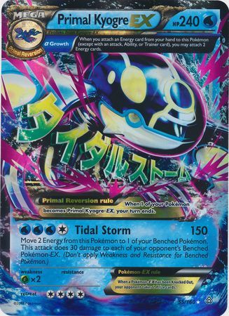 Primal Kyogre EX (55/160) (Jumbo Card) [XY: Primal Clash] | Pegasus Games WI