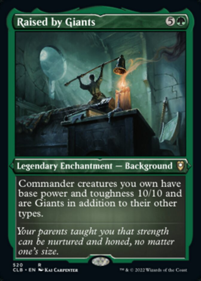Raised by Giants (Foil Etched) [Commander Legends: Battle for Baldur's Gate] | Pegasus Games WI