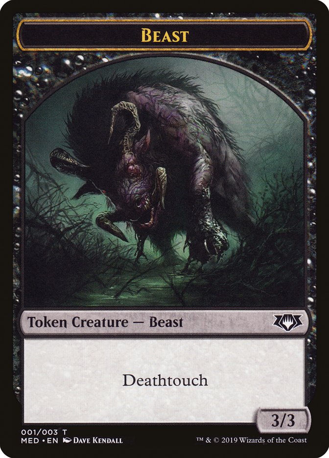 Beast Token [Mythic Edition Tokens] | Pegasus Games WI