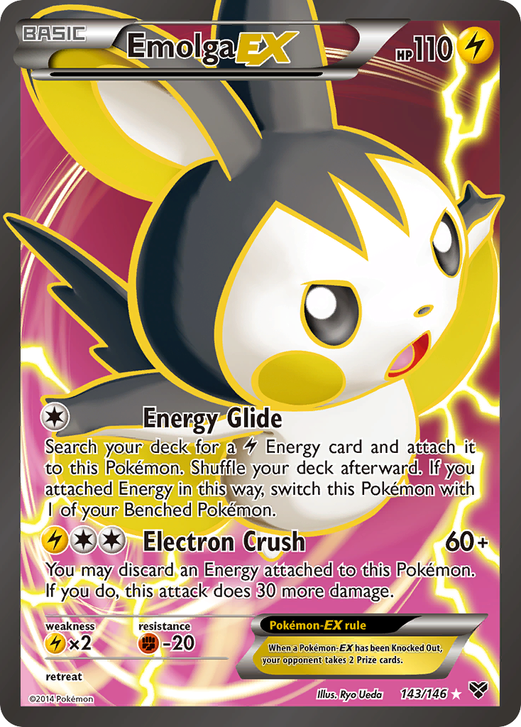 Emolga EX (143/146) [XY: Base Set] | Pegasus Games WI