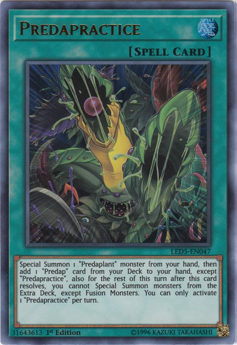 Predapractice [LED5-EN047] Ultra Rare | Pegasus Games WI