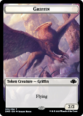 Griffin Token [Dominaria Remastered Tokens] | Pegasus Games WI