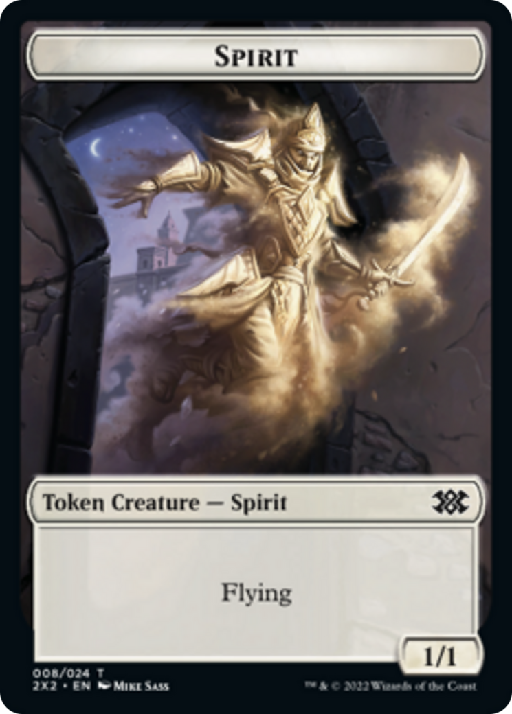 Elemental // Spirit (008) Double-Sided Token [Double Masters 2022 Tokens] | Pegasus Games WI