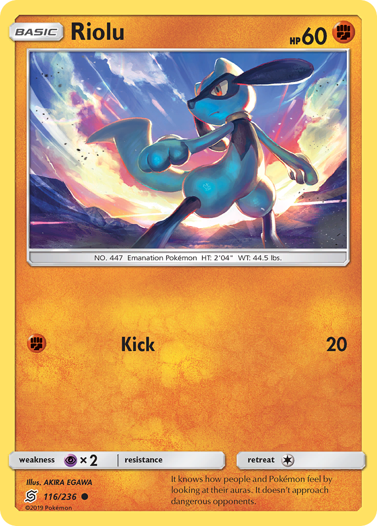 Riolu (116/236) [Sun & Moon: Unified Minds] | Pegasus Games WI