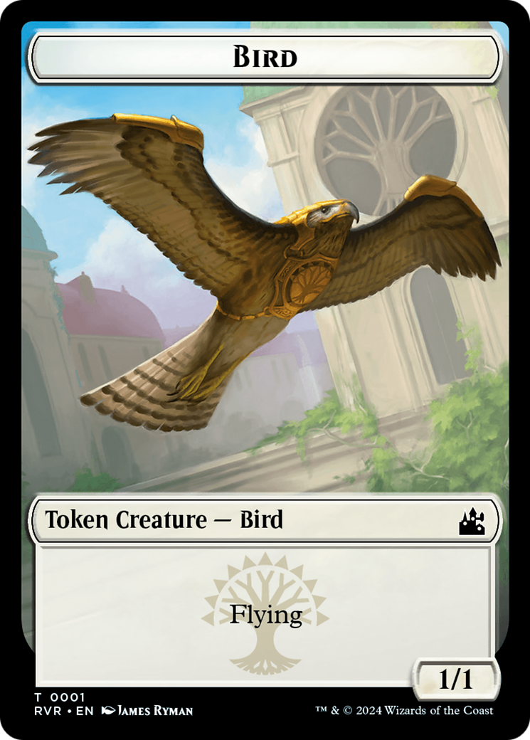 Bird // Bird Illusion Double-Sided Token [Ravnica Remastered Tokens] | Pegasus Games WI