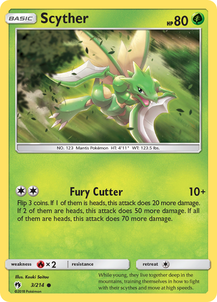 Scyther (3/214) [Sun & Moon: Lost Thunder] | Pegasus Games WI