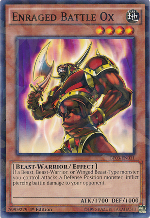 Enraged Battle Ox (Shatterfoil) [BP03-EN011] Common | Pegasus Games WI