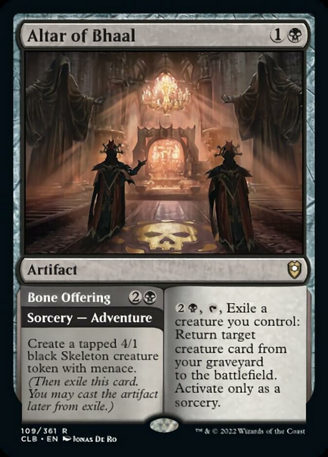 Altar of Bhaal // Bone Offering [Commander Legends: Battle for Baldur's Gate] | Pegasus Games WI