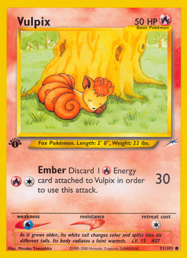 Vulpix (91/105) [Neo Destiny 1st Edition] | Pegasus Games WI