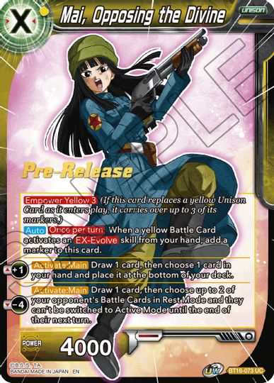 Mai, Opposing the Divine (BT16-073) [Realm of the Gods Prerelease Promos] | Pegasus Games WI
